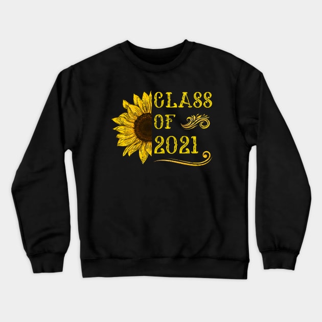 Class of 2021 Sunflower Crewneck Sweatshirt by AllWellia